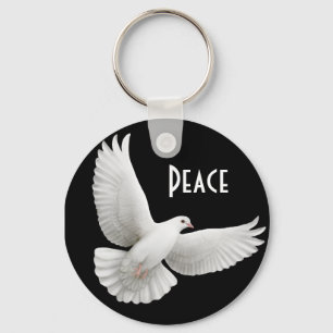 Peace Dove Sleutelhanger