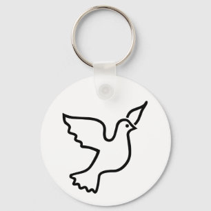 Peace Dove Sleutelhanger
