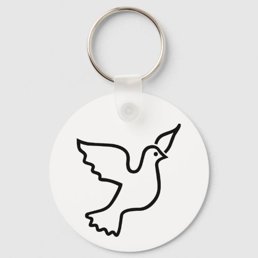 Peace Dove Sleutelhanger (Voorkant)