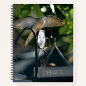 Peace Dove Spread Wings Photographic Notitieboek (Voorkant)