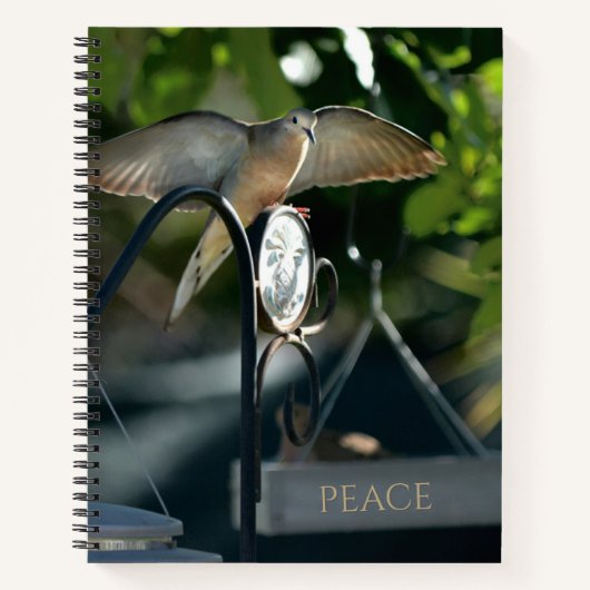 Peace Dove Spread Wings Photographic Notitieboek (Voorkant)