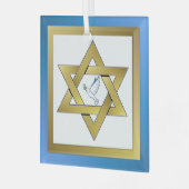 Peace Dove Star van David Ornament (Voorkant links)