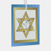 Peace Dove Star van David Ornament (Voorkant Rechts)