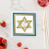 Peace Dove Star van David Paper Napkin Servet (Insitu)