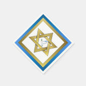 Peace Dove Star van David Paper Napkin Servet (Hoek)