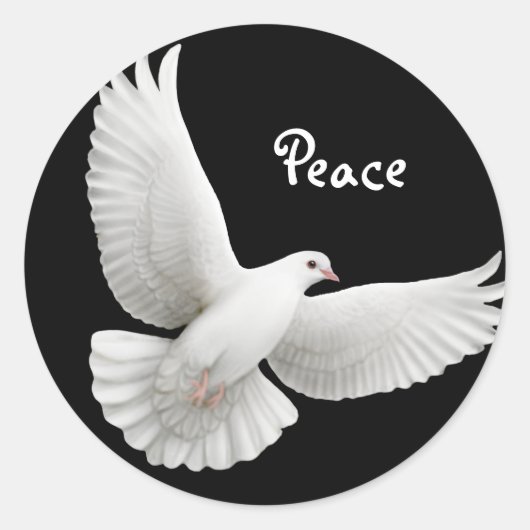 Peace Dove Sticker (Voorkant)