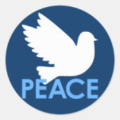 Peace Dove Sticker (Voorkant)