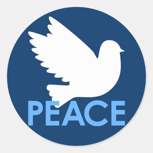 Peace Dove Sticker (Voorkant)