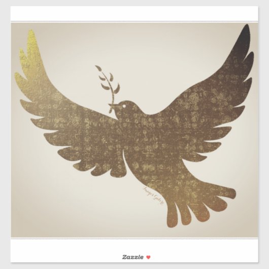 Peace Dove Sticker (Vel)