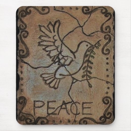 Peace Dove Stone Muismat (Voorkant)