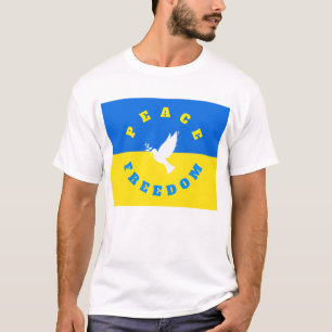 Peace Dove Support Oekraïne T-shirt - Vrijheid