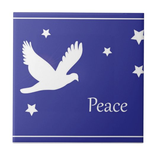 Peace Dove Tegeltje (Voorkant)