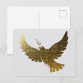Peace Dove Uitnodiging Briefkaart (Voorkant / Achterkant)