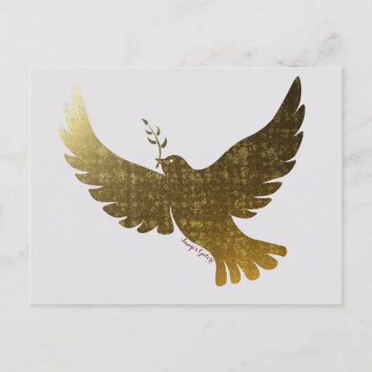 Peace Dove Uitnodiging Briefkaart (Voorkant)