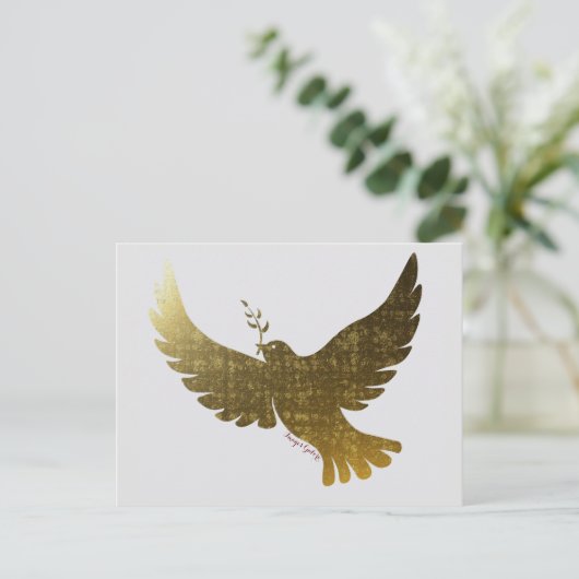 Peace Dove Uitnodiging Briefkaart (Staand voorkant)
