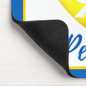 Peace Dove Ukraine Flag Heart Muismat (Hoek)