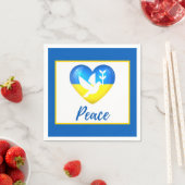 Peace Dove Ukraine Flag Heart Servet (Insitu)
