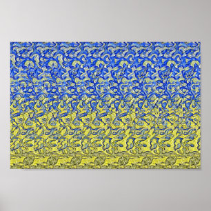 Peace Dove van Oekraïne - Verborgen 3D-druk Poster