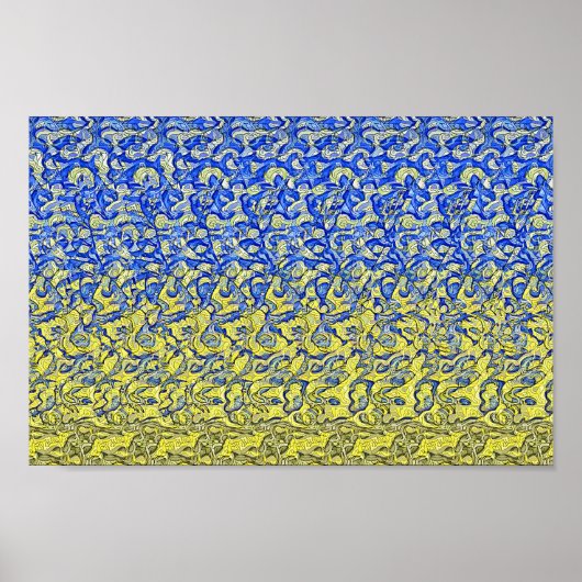 Peace Dove van Oekraïne - Verborgen 3D-druk Poster (Voorkant)