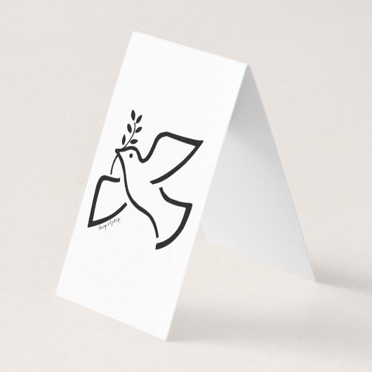 Peace Dove Visitekaartje (Achterkant)