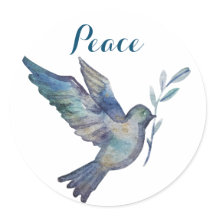 Peace Dove, Waterverf look