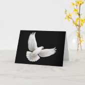 Peace Dove Wenskaart Kaart (Gele Bloem)