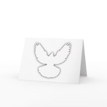 Peace Dove White met Shadow Eenvoudig Elegant
