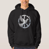 Peace Dove with Olive Branch in PeaceSymbolT-Shirt Hoodie (Voorkant)