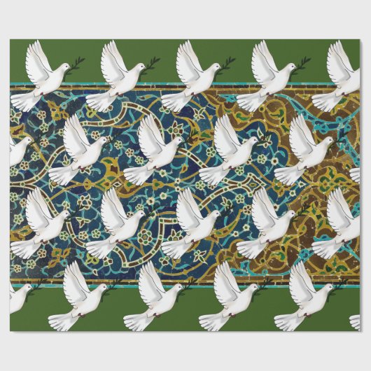 PEACE DOVE Wrapping Paper Cadeaupapier (Vlak)