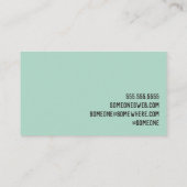 Peace Dove Yellow Rose Tattoo Hand Visitekaartje (Achterkant)