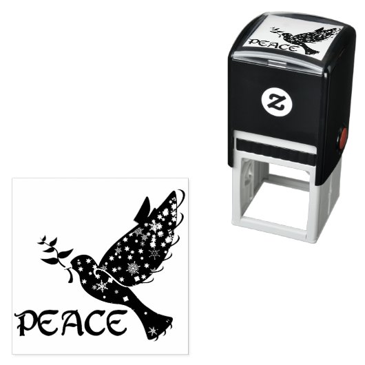 PEACE Dove Zelfinktende Stempel (In situ)