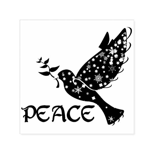 PEACE Dove Zelfinktende Stempel (Design)