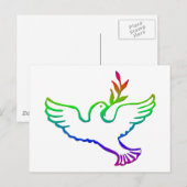 PEACE DOVES BRIEFKAART (Voorkant / Achterkant)