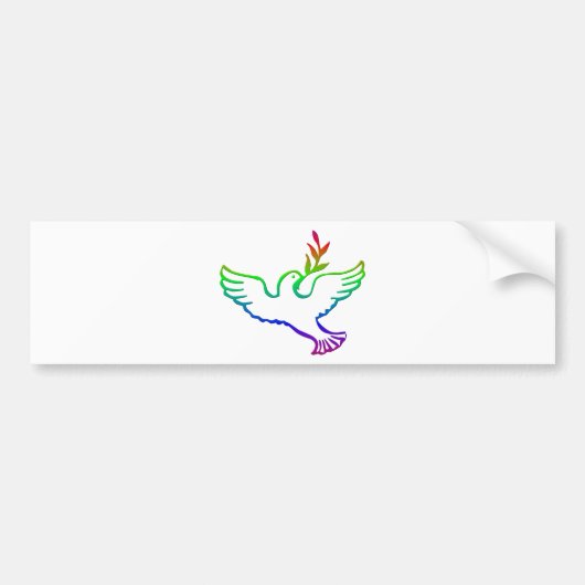 PEACE DOVES BUMPERSTICKER (Voorkant)