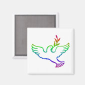 PEACE DOVES MAGNEET (Voorkant / Achterkant)
