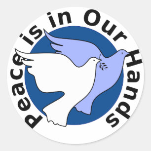 Peace Doves Ronde Sticker