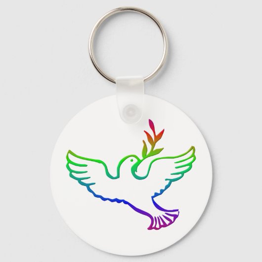PEACE DOVES SLEUTELHANGER (Voorkant)
