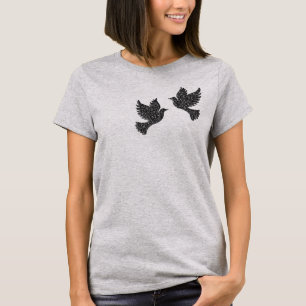 Peace Doves T-Shirt - Turtle Dove Design Cadeauide