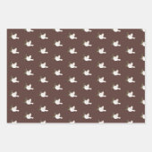 Peace Doves Vliegende Vogels Kerst Feestdagen CUST Inpakpapier Vel (Voorkant)