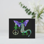 Peace Dragon Briefkaart (Staand voorkant)