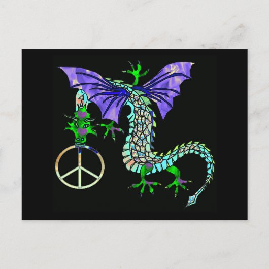 Peace Dragon Briefkaart (Voorkant)