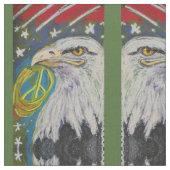 Peace Eagle Pattern Stof (Close Up)