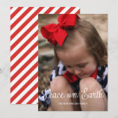 Peace Earth Kind kerstfeestdag foto volledig geble Feestdagenkaart (Voorkant / Achterkant)