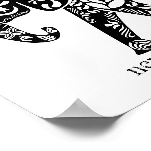 Peace Elephant Poster (Hoek)