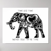 Peace Elephant Poster (Voorkant)