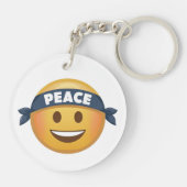 Peace Emoji Sleutelhanger (Achterkant)
