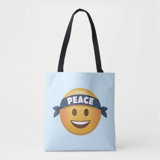 Peace Emoji Tote Bag (Voorkant)