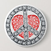 PEACE en LOVE Button (Voorkant)