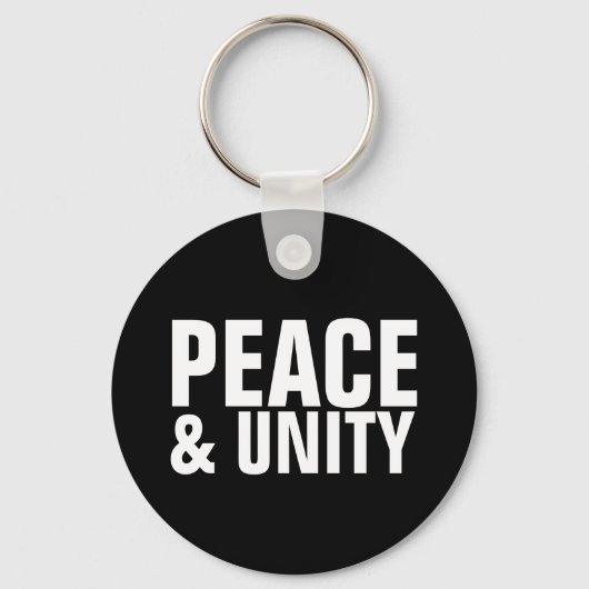 PEACE en UNITY Sleutelhanger (Voorkant)