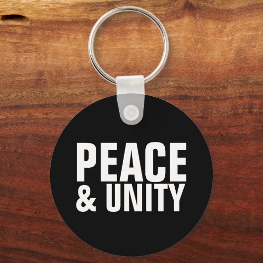 PEACE en UNITY Sleutelhanger (Voorkant)
